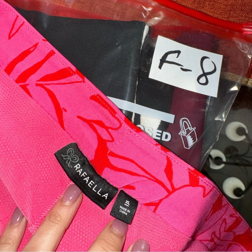 Rafaella NWT! Ladies Stretch Skort With Pockets In Carmine Rose Size XL - Picture 8 of 13